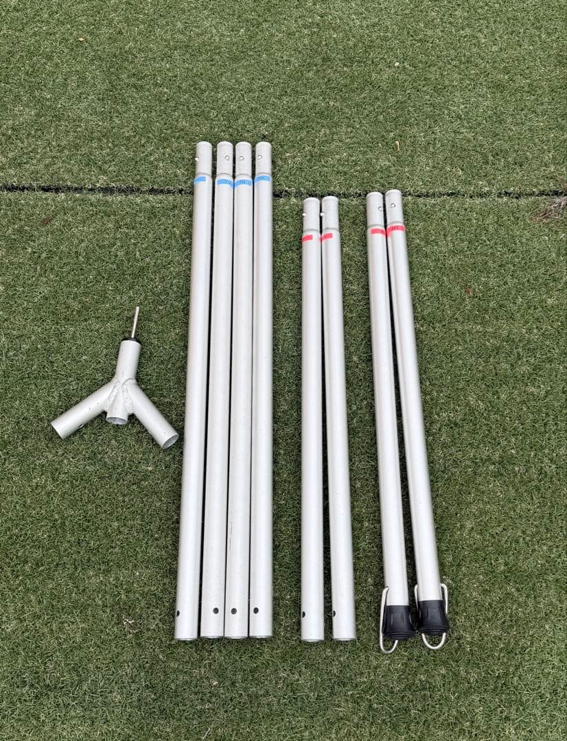 ランステ用二股ウィングポールセット 60cm 70cm アルミ製