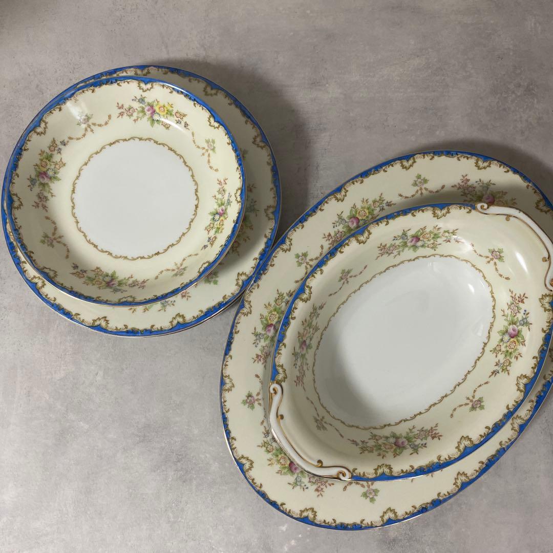 ノリタケ　オキュパイドジャパンと思われるディナーセット　1947年〜1952年頃