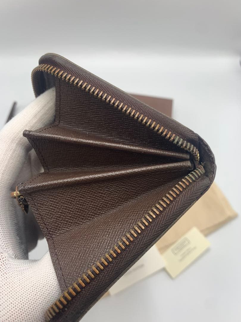 のぶひで ジッピーウォレット★ダミエ★ブラウン★長財布