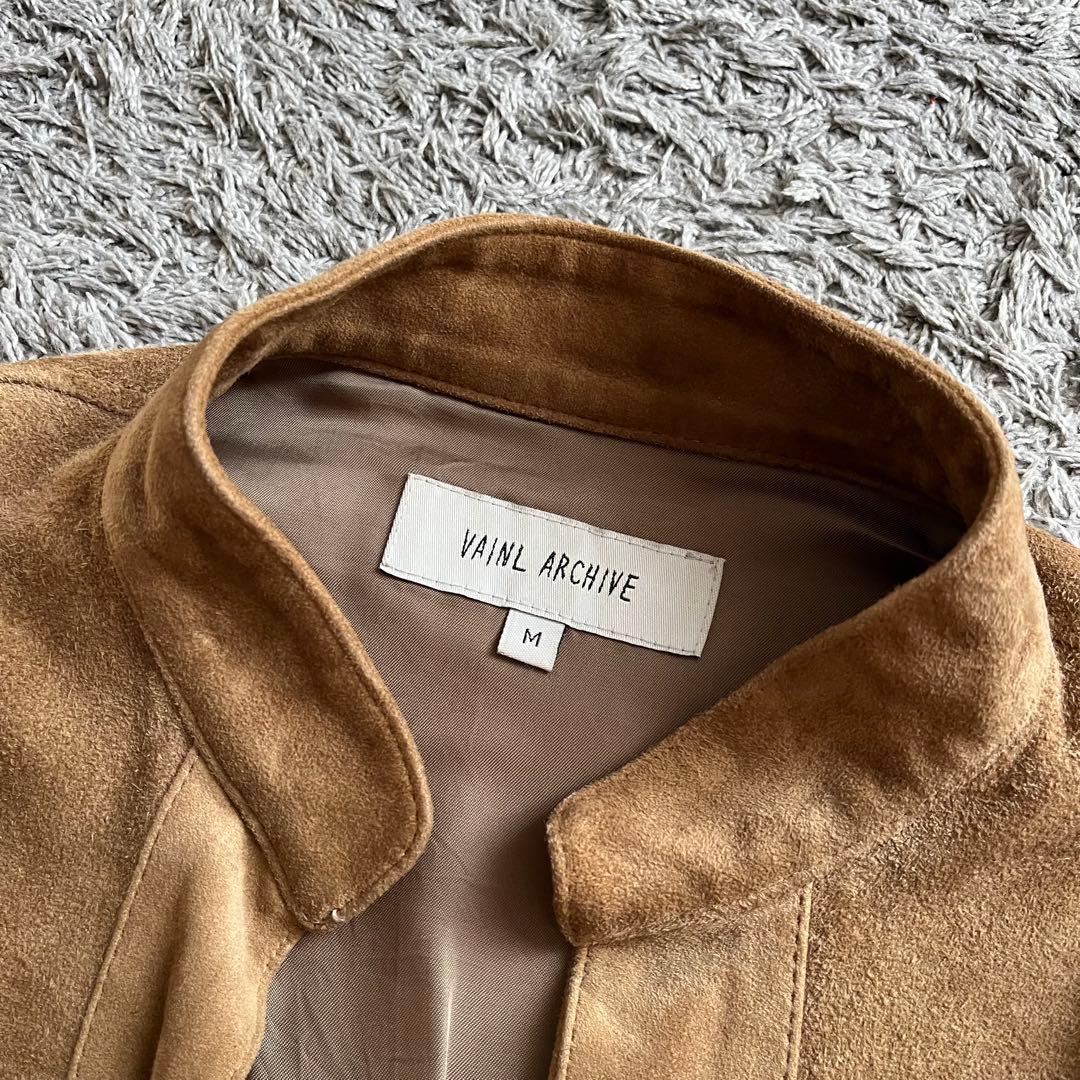 VAINL ARCHIVE/ヴァイナルアーカイブ　スウェード　プルオーバー　革