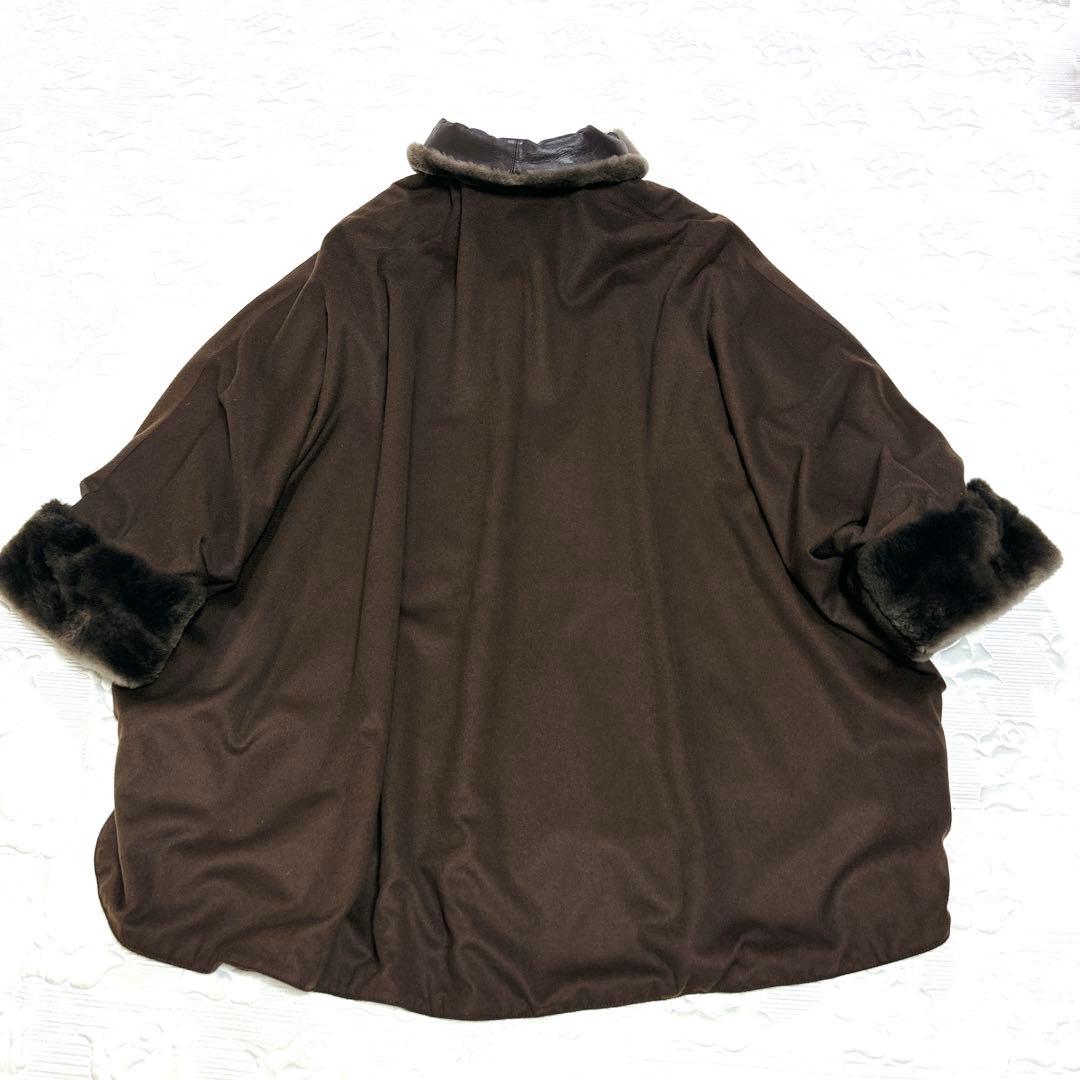 美品❤︎高級イタリア製 ThesTziveli ラムレザー ファー オーバーサイズ