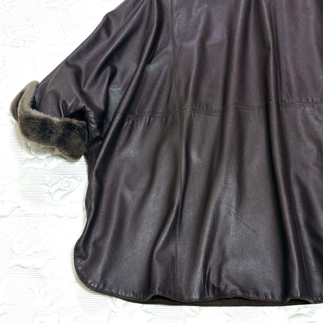美品❤︎高級イタリア製 ThesTziveli ラムレザー ファー オーバーサイズ