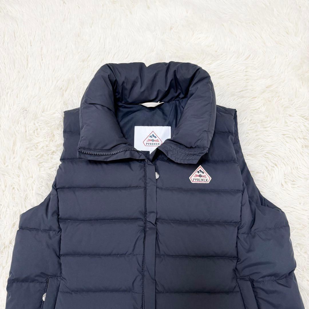 未使用級 PYRENEX ダウンベスト スプートニック2 ネイビー L