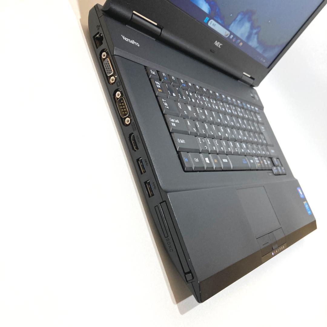 初心者✨快適i3・大画面・DVD✨黒✨すぐ使えるノートパソコン◇T407-3