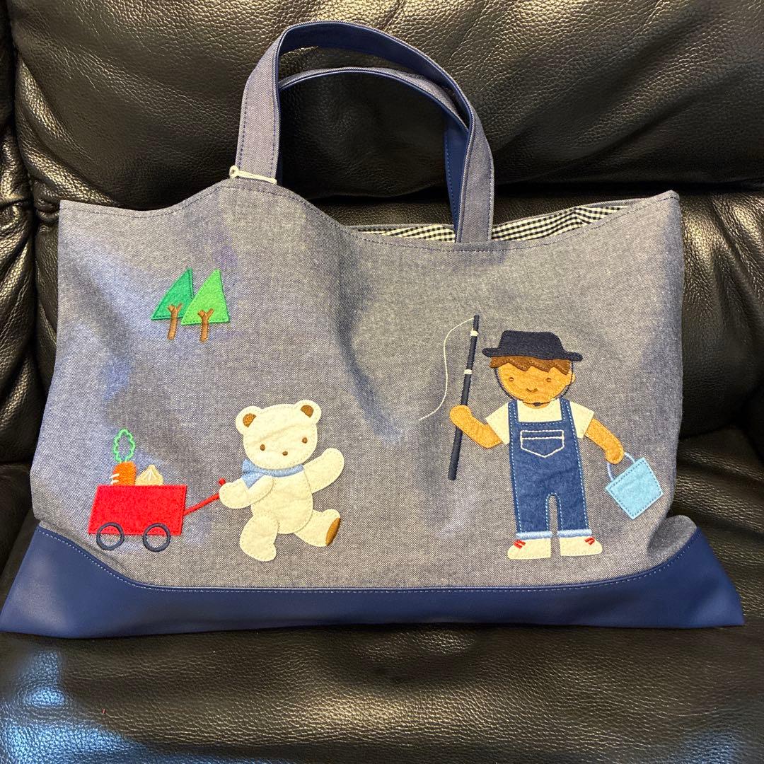 【新品未使用】ファミリア　デニムバッグ