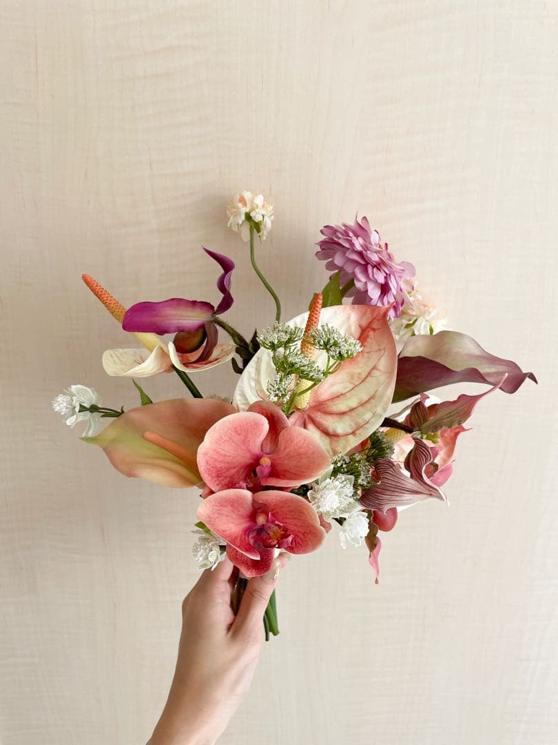 アーティシャルフラワーブーケ ブートニアset