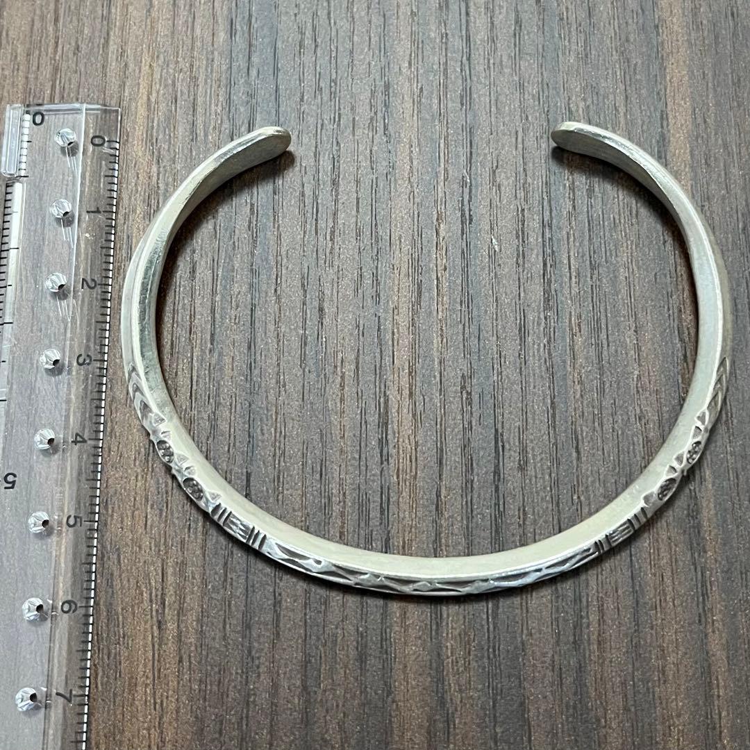 dice【新品・未使用】バングル カレンシルバー 純銀97％ カレン族