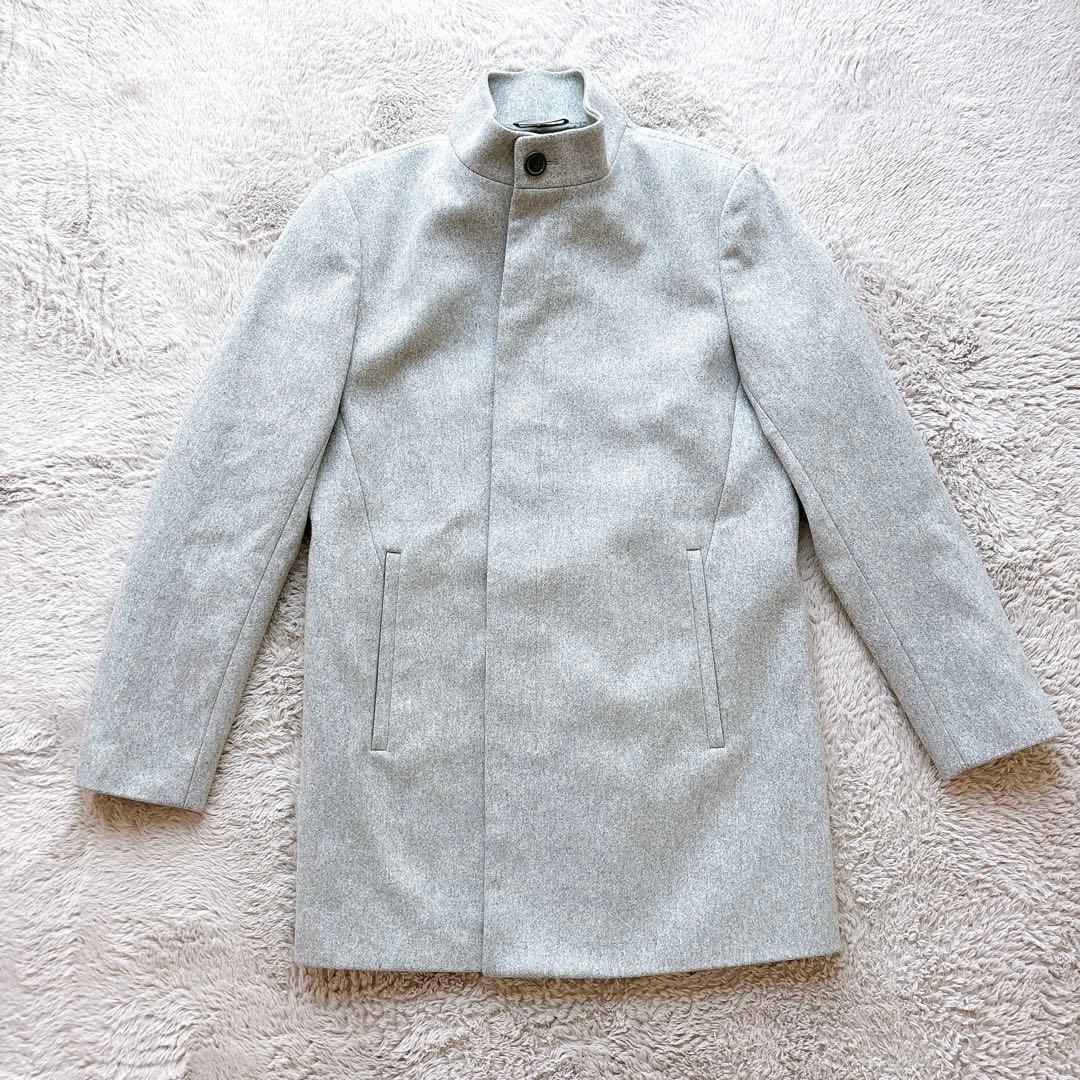 theory ステンカラーコート スタンドカラー カシミヤ混 Lサイズ