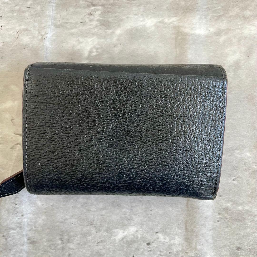 箱あり ヴィヴィアンウエストヴッド 三つ折り財布 オーブ ブラック デカロゴ