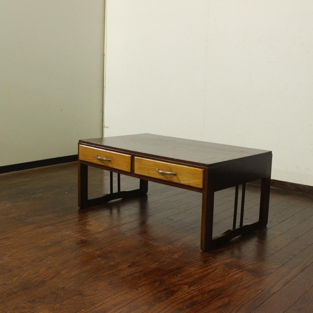昭和レトロ！古い文机！時代箪笥テーブルローボードテレビ台店舗古家具作業台無垢材