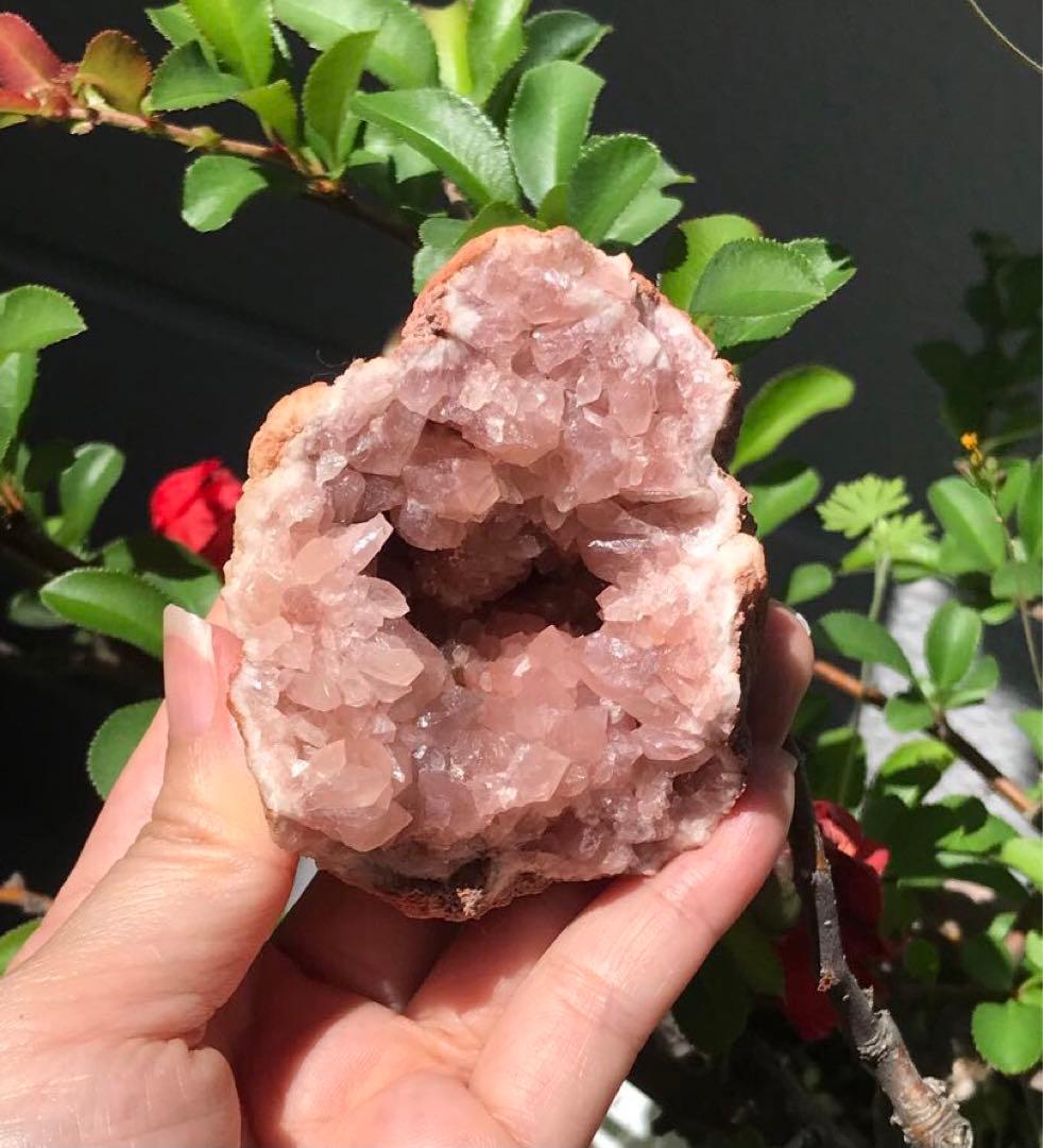 ☘️希少❤️奇跡　ピンクアメジスト ドーム パワーストーン 天然石 置き物