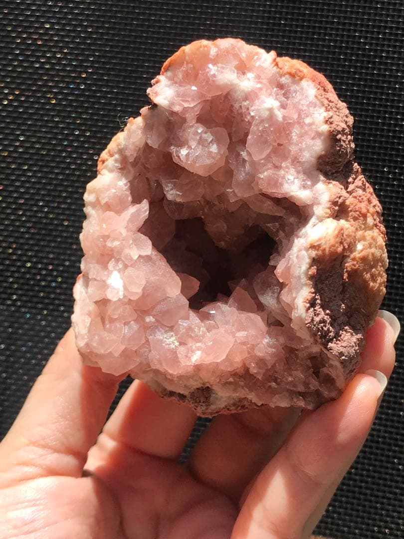 ☘️希少❤️奇跡　ピンクアメジスト ドーム パワーストーン 天然石 置き物