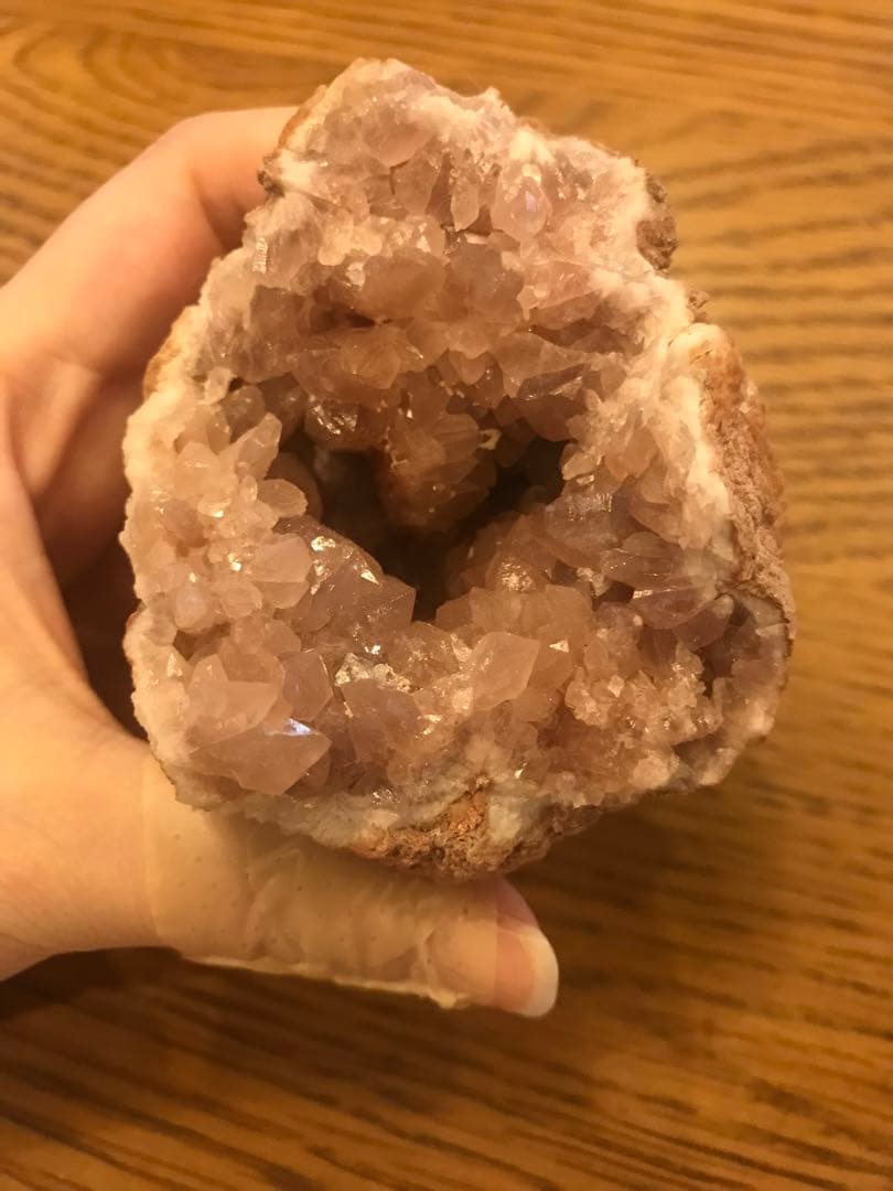 ☘️希少❤️奇跡　ピンクアメジスト ドーム パワーストーン 天然石 置き物