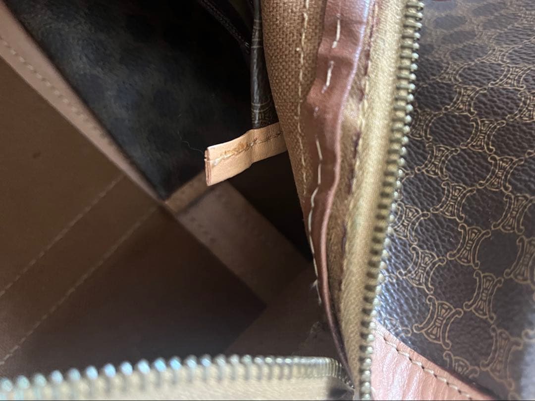 CELINE セリーヌ マカダム柄 ボストンバッグ