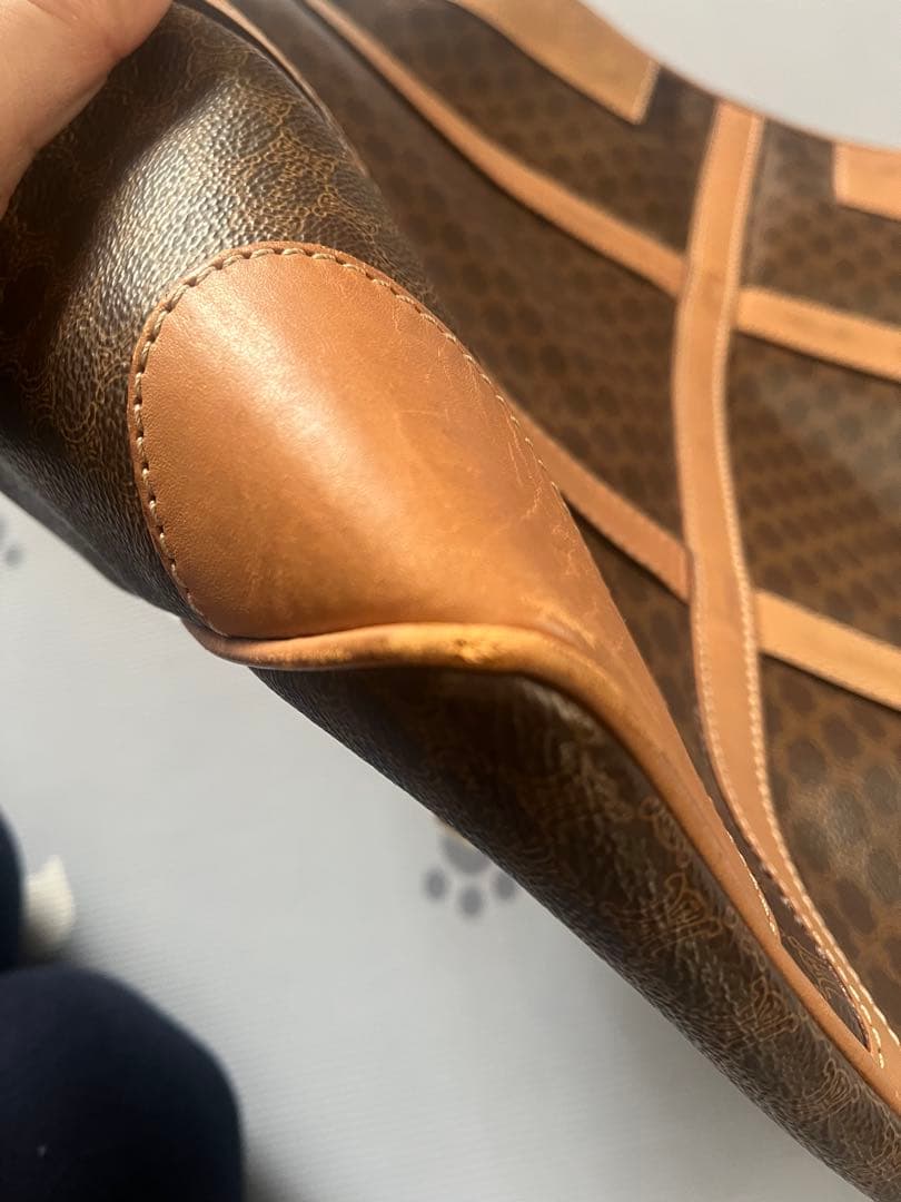 CELINE セリーヌ マカダム柄 ボストンバッグ