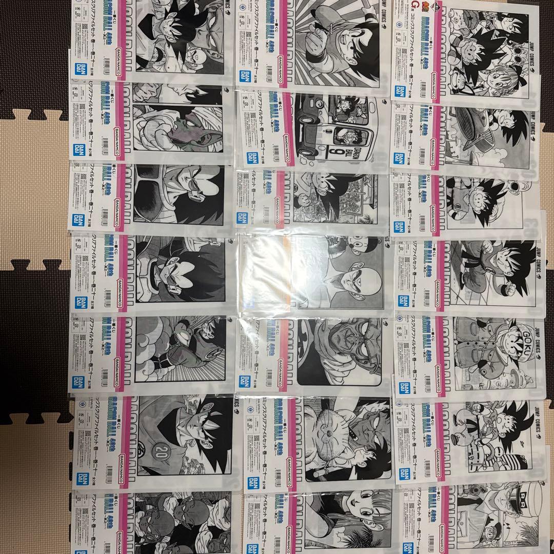 【42巻コンプ】一番くじ ドラゴンボール 40周年 コミックスクリアファイル