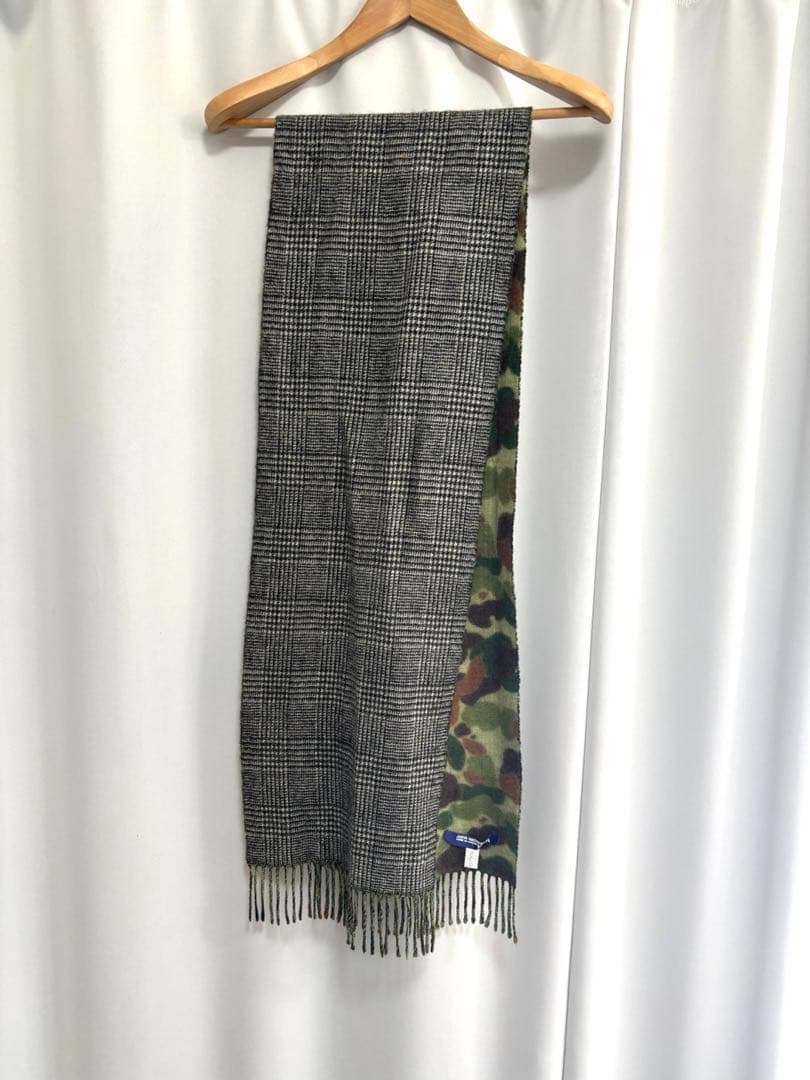 コムデギャルソンジュンヤワタナベマン　グレンチェック&カモフラージュ　マフラー