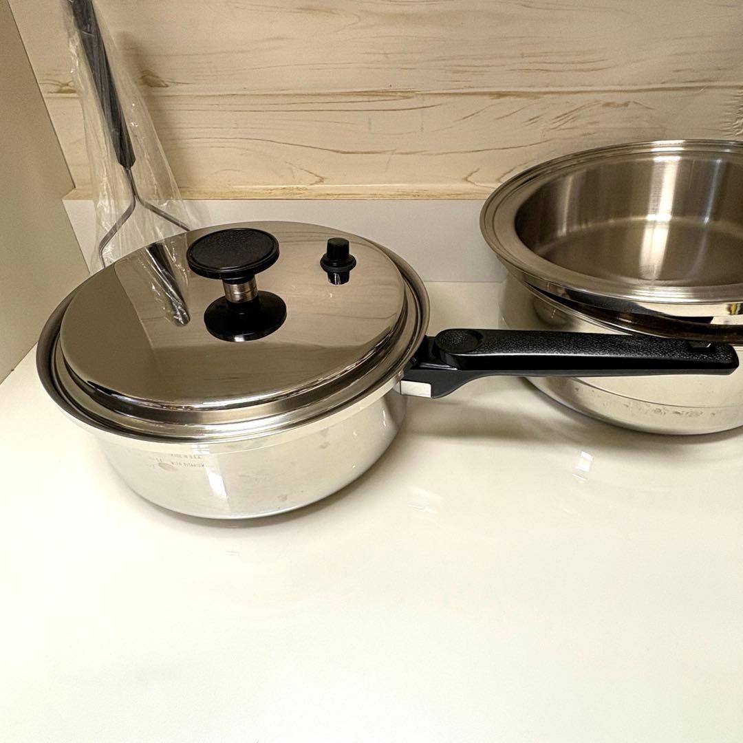 激安　EKCO ウルトライーズ・アンバサダー　小フライパン 3コート片手鍋　蓋付