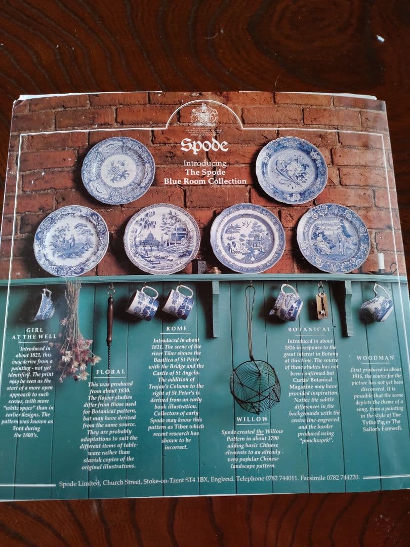 Spode BlUE BLOOM コレクションウイロウ２７センチ皿6枚セット