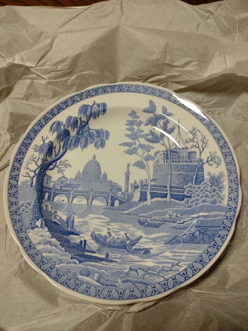 Spode BlUE BLOOM コレクションウイロウ２７センチ皿6枚セット