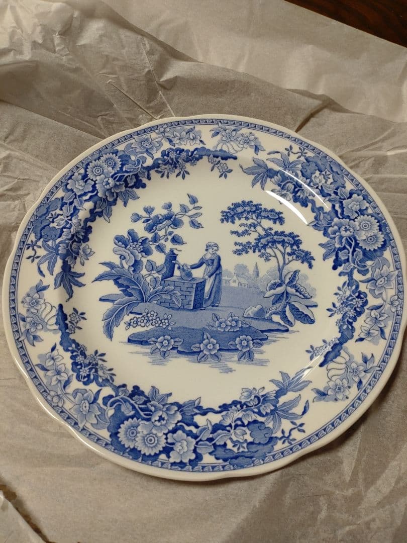 Spode BlUE BLOOM コレクションウイロウ２７センチ皿6枚セット