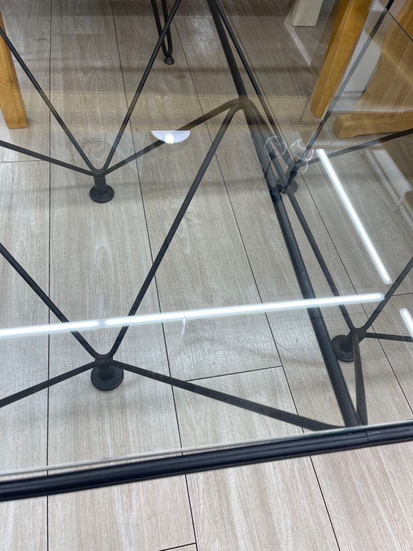 ルネセイコウ ガラステーブル