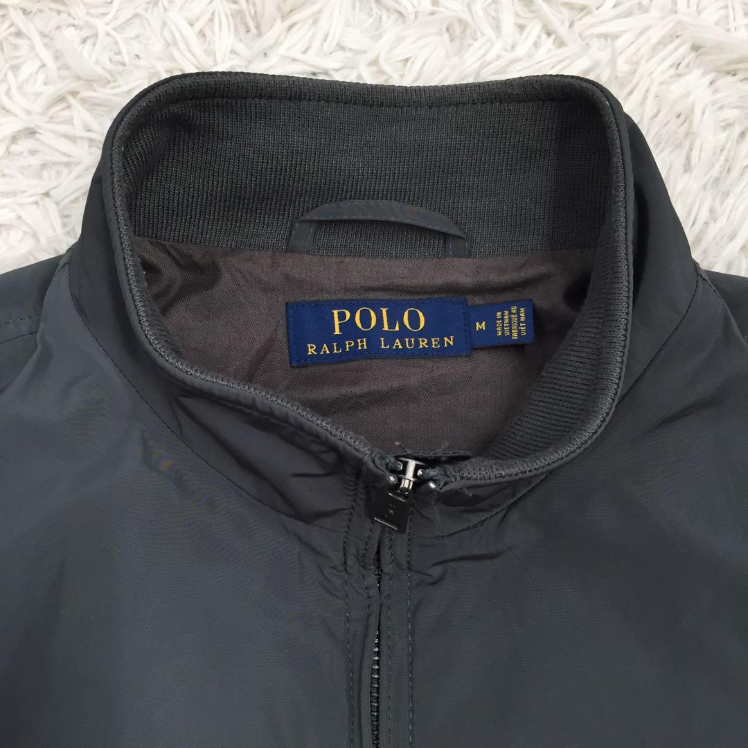 【人気モデル】ポロラルフローレン ポニー刺繍ロゴ ジップアップ ブルゾン M