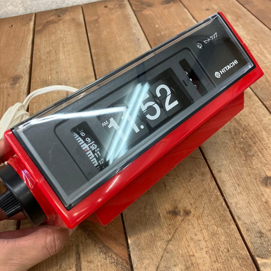 昭和レトロ 当時物 日立 パタパタ時計 電子時計 TW-243G 置時計 時計