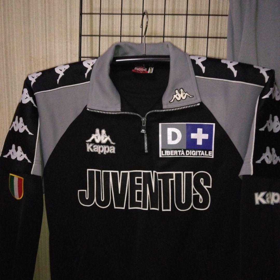 98～99”Kappa Juventusビンテージ ジャージセット 黒/グレーL