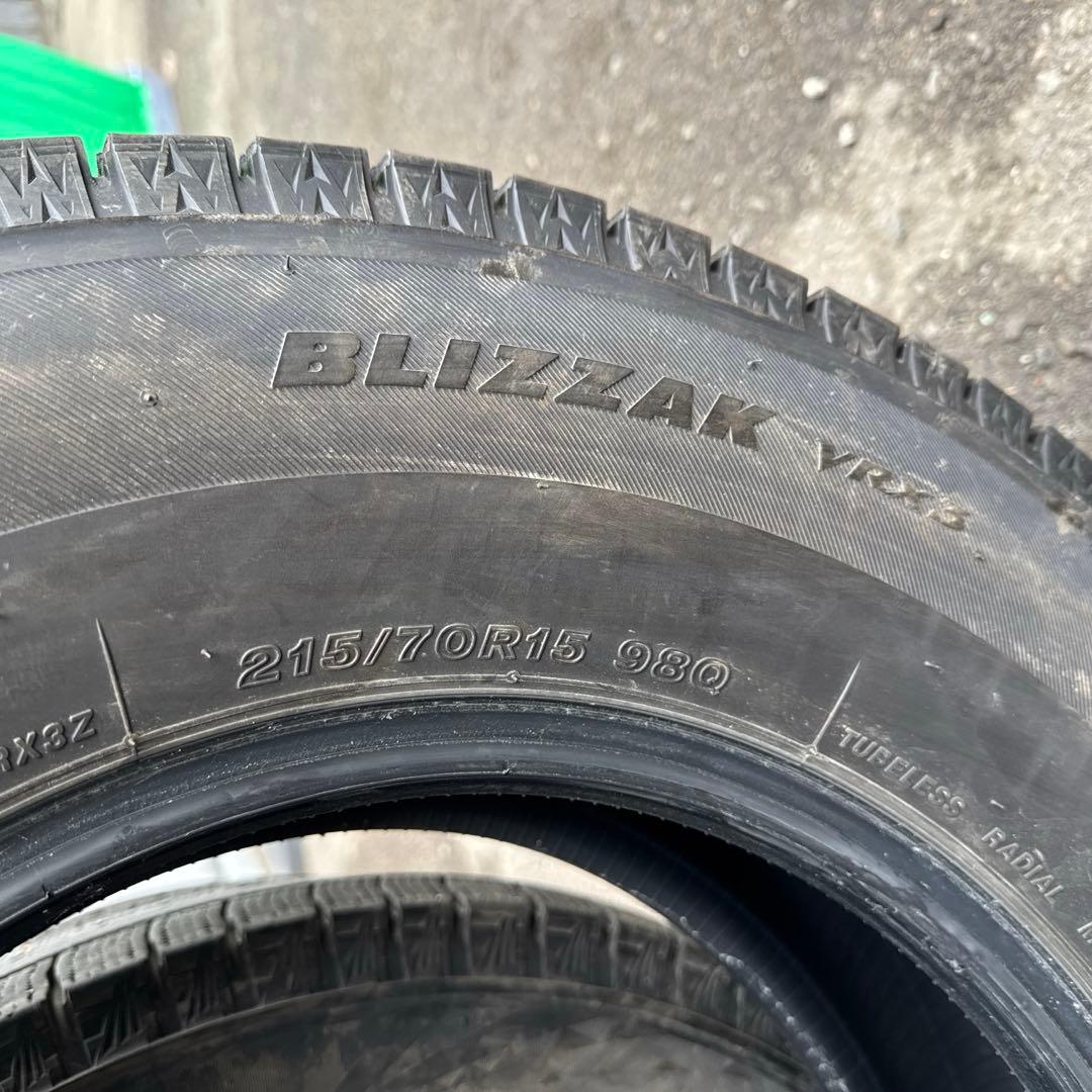 ①sato 215/70R15 ブリヂストン VRX3 （A0114）
