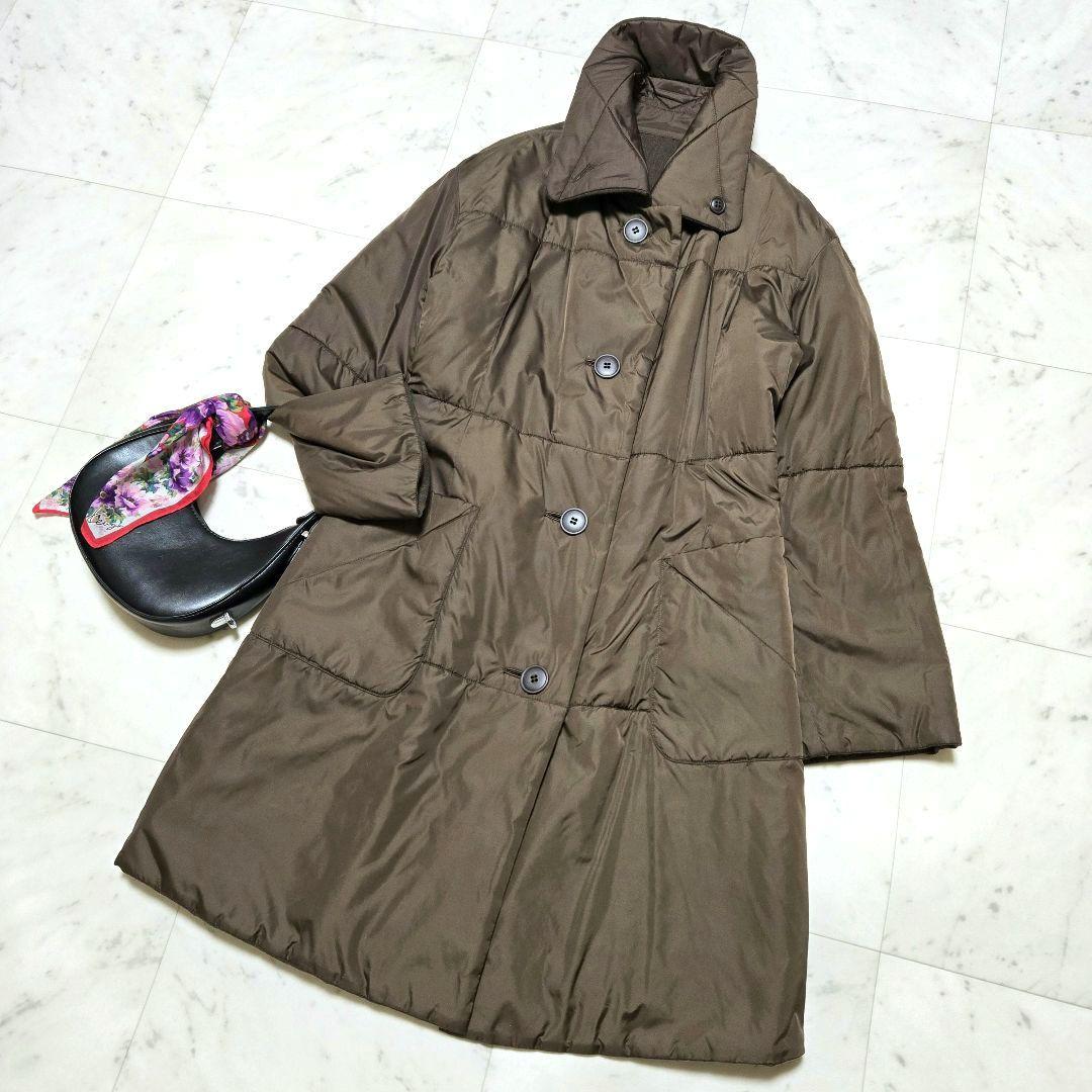 美品 Plantation プランテーション ウール 中綿コート リバーシブル