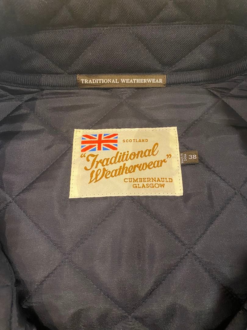 サカナ　トラディショナルウェザーウェア38size キルティングコート