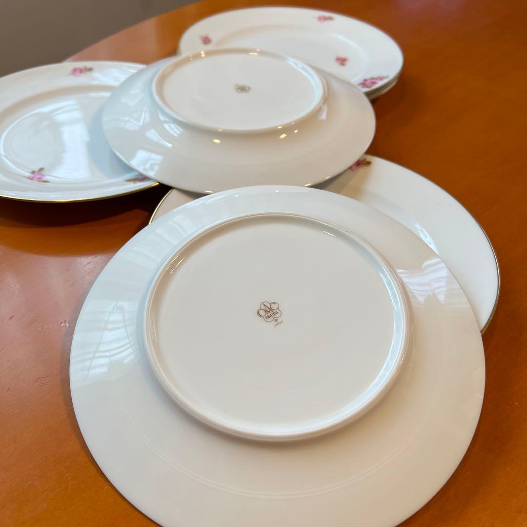 大倉陶器　デザートプレート　ローズ