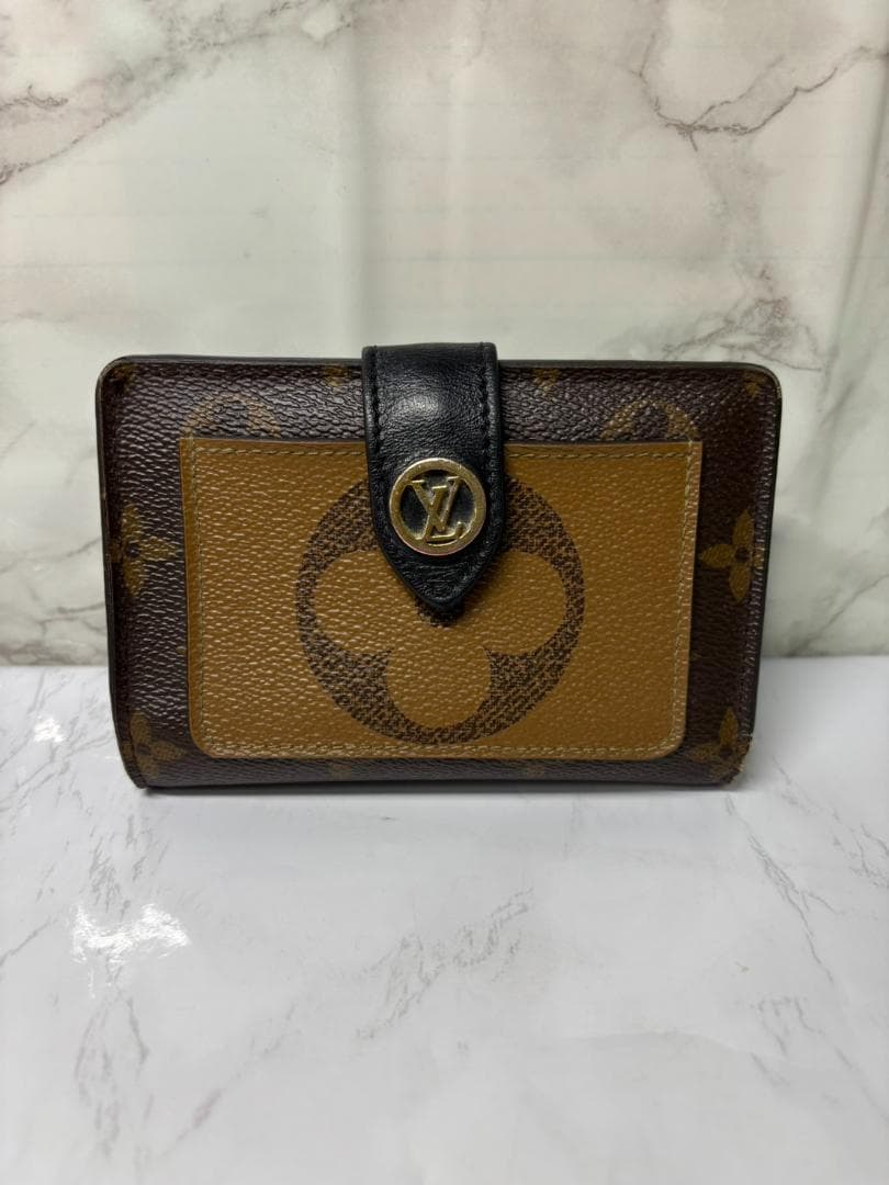 ルイ・ヴィトン ポルトフォイユ ジュリエット モノグラムリバース 二つ折り 財布