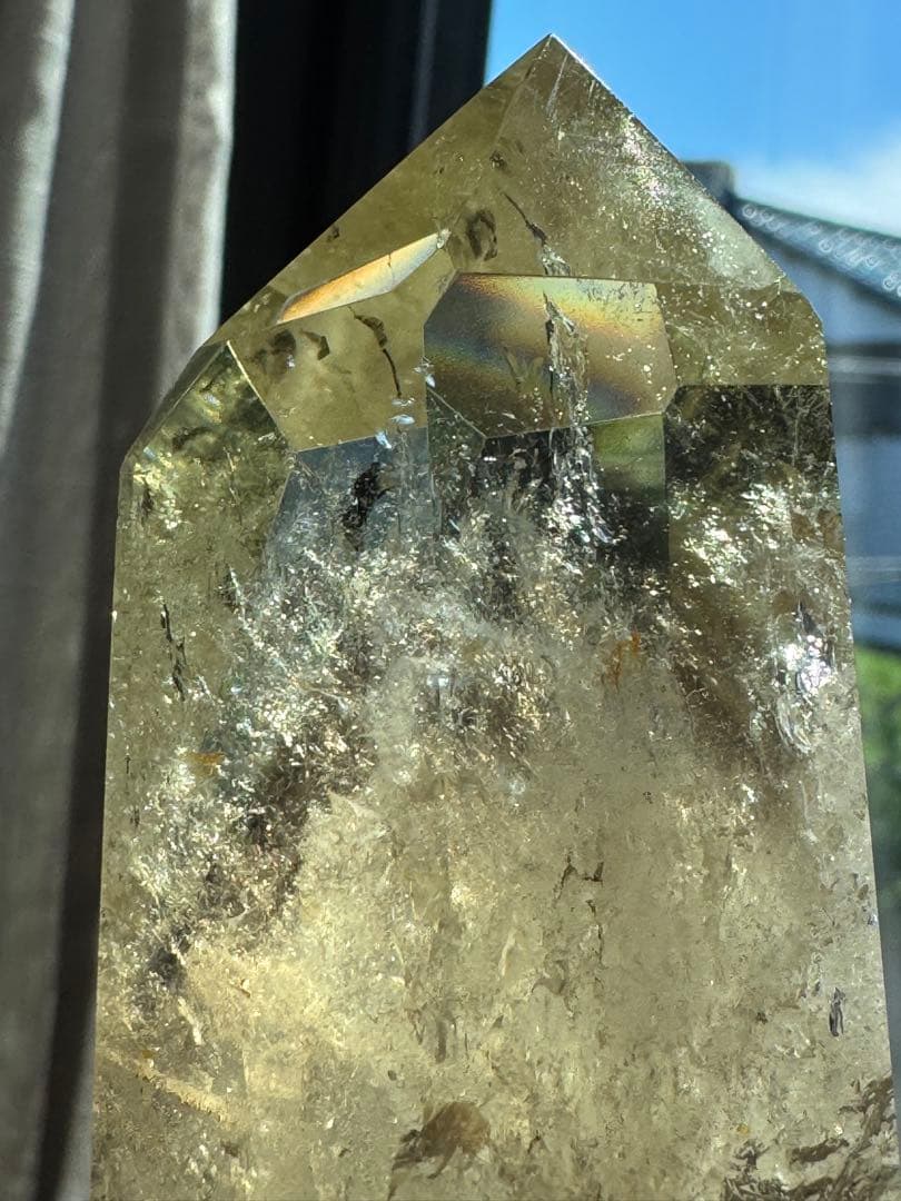 スモーキーシトリンポイント ファントム&タイムリンクあり ブラジル産