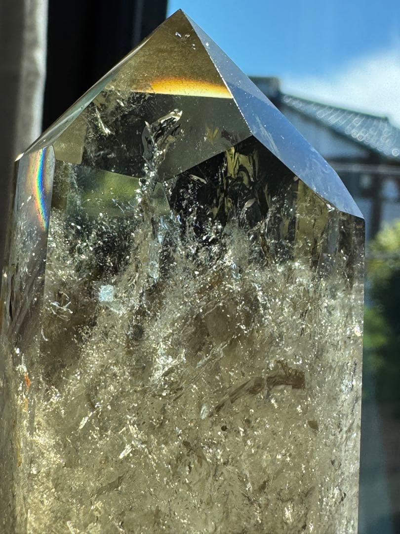 スモーキーシトリンポイント ファントム&タイムリンクあり ブラジル産