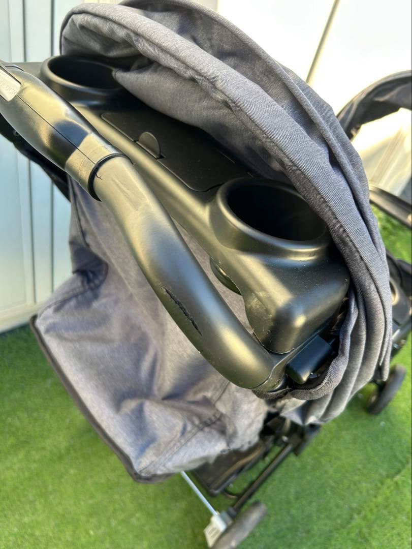 KATOJI二人乗りベビーカー グレー