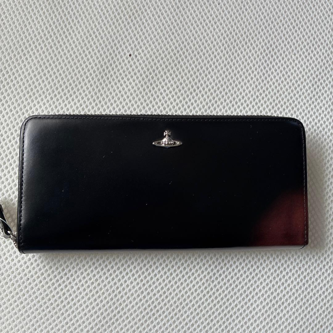 新品　ヴィヴィアンウエストウッド　ラウンドジップ長財布　ボルドー