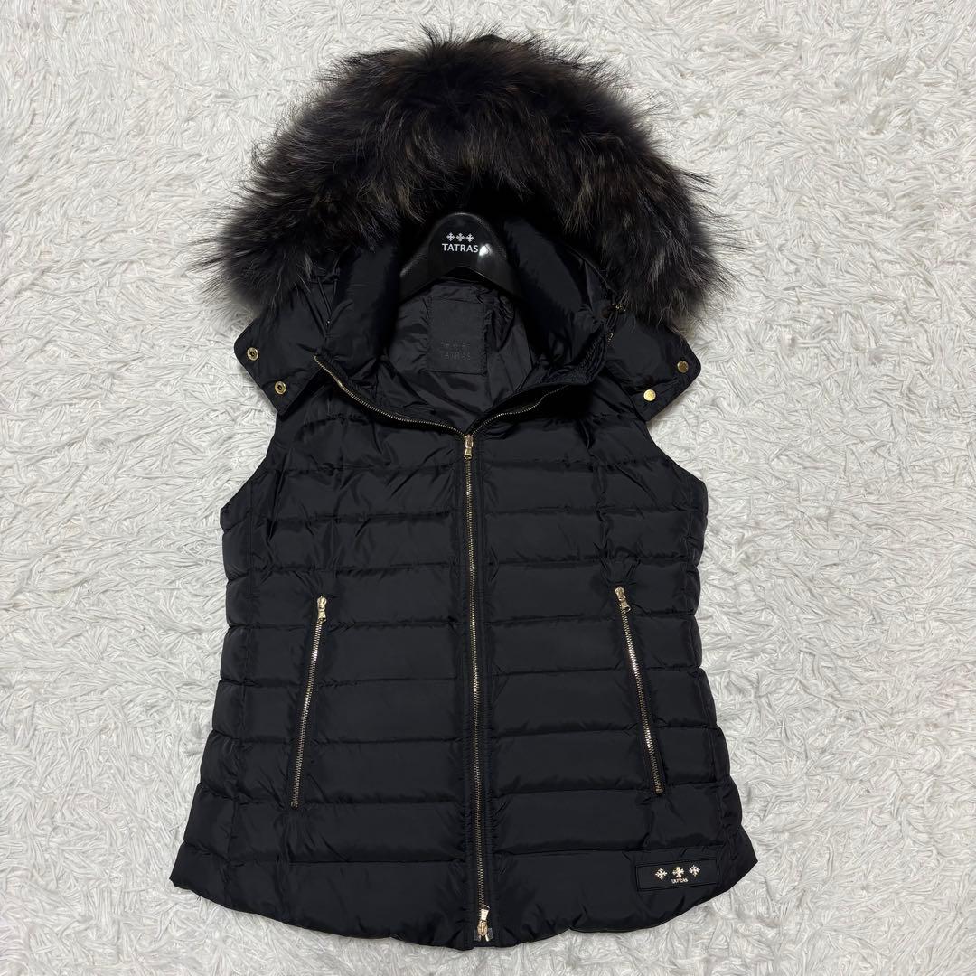 ✨未使用級/L✨タトラス オルシエラ ダウンベスト 3way ダブルジップ 黒