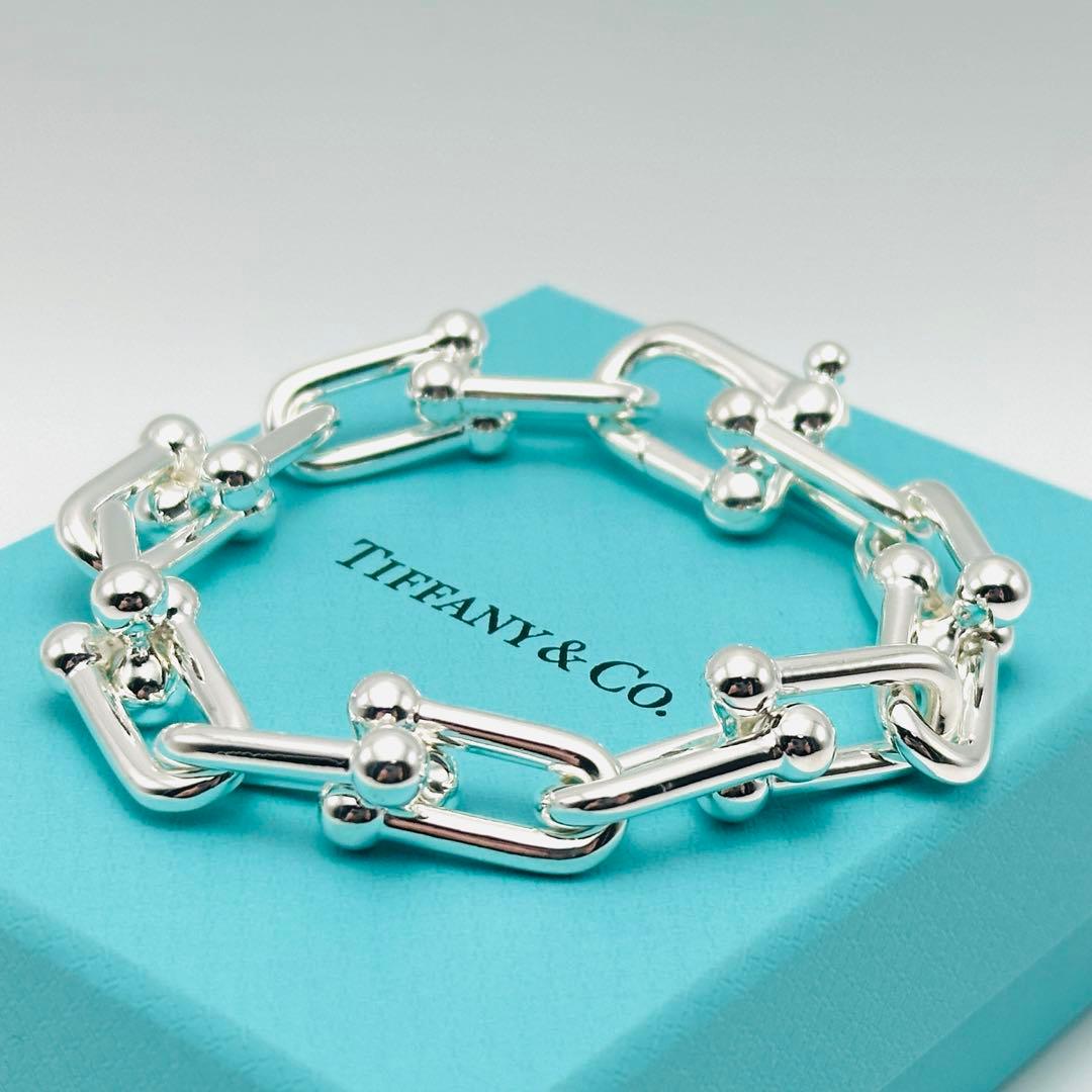 Tiffany ハードウェア　ラージリンク　シルバーブレスレット　14コマ
