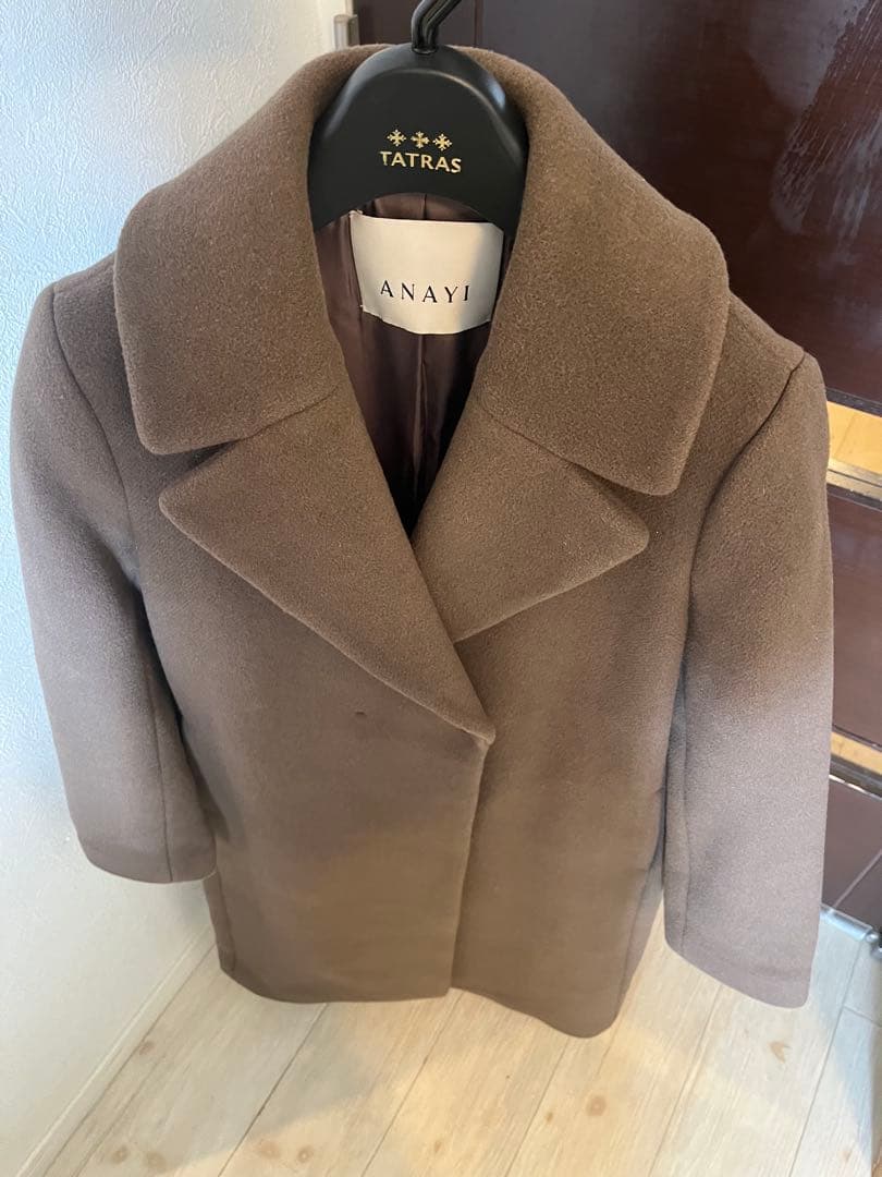 新品☆ANAYI カシミヤ混ダブルビーバーロングコート/セオリー、23区、ロペ