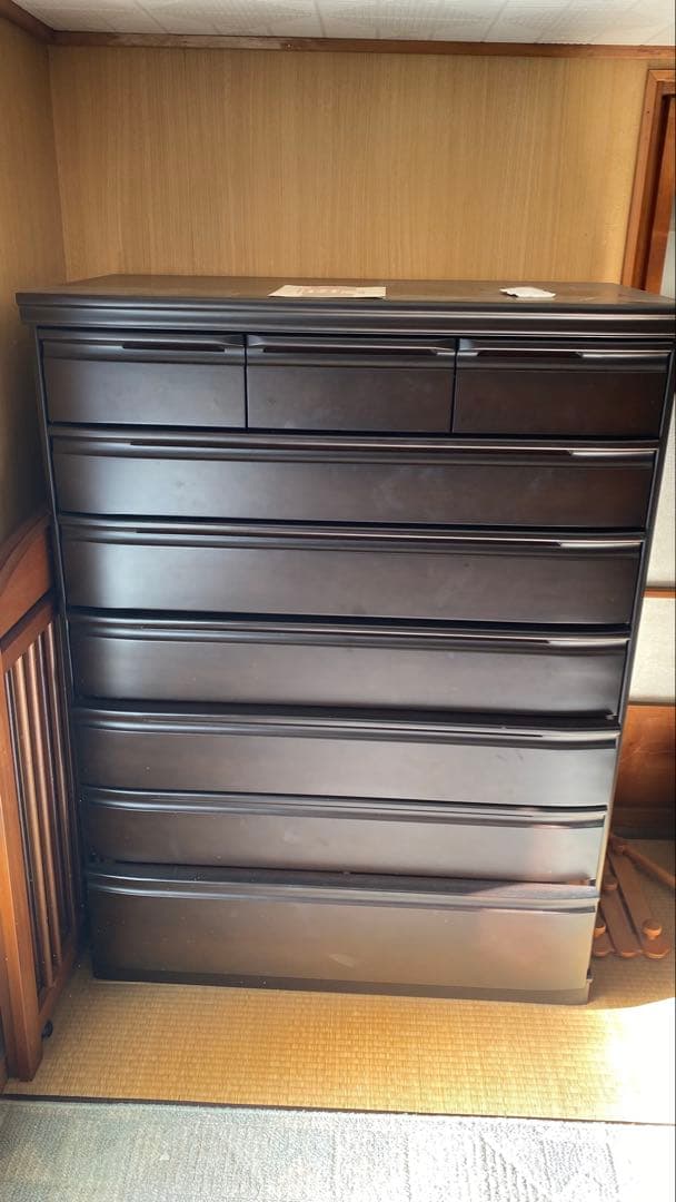 値下げ:(2月15日まで引取限定)桐製家具　整理タンス　引き出し 7段チェスト