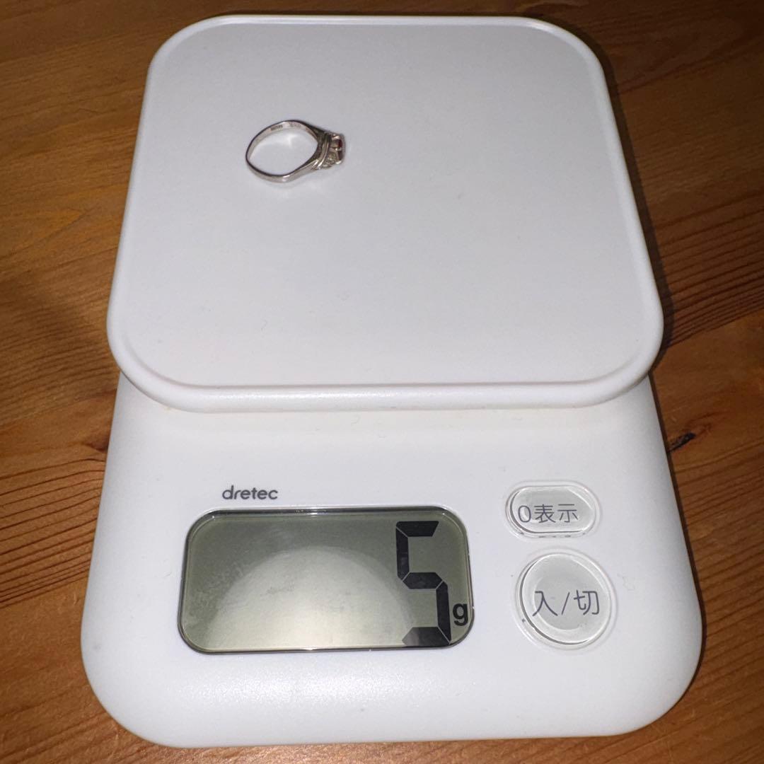 Pt900 ダイヤモンド 0.62ct D0.09 リング 総重量5g プラチナ