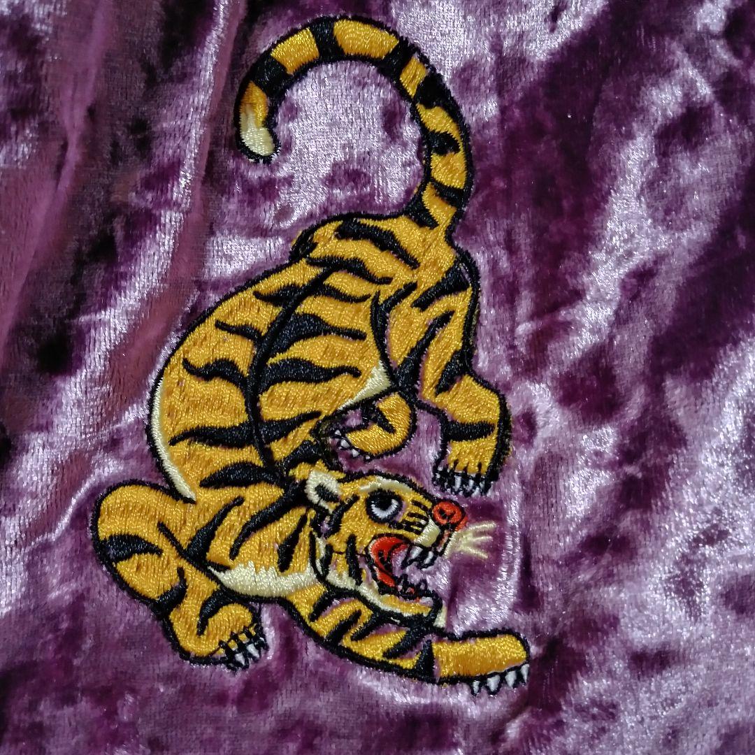 【希少】LEGENDA 伝説東京 ベロアブルゾン パープル FREE