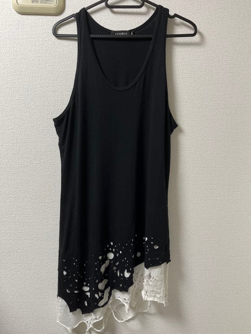 civarize アシンメトリック タンクトップ 46 クラッシュ