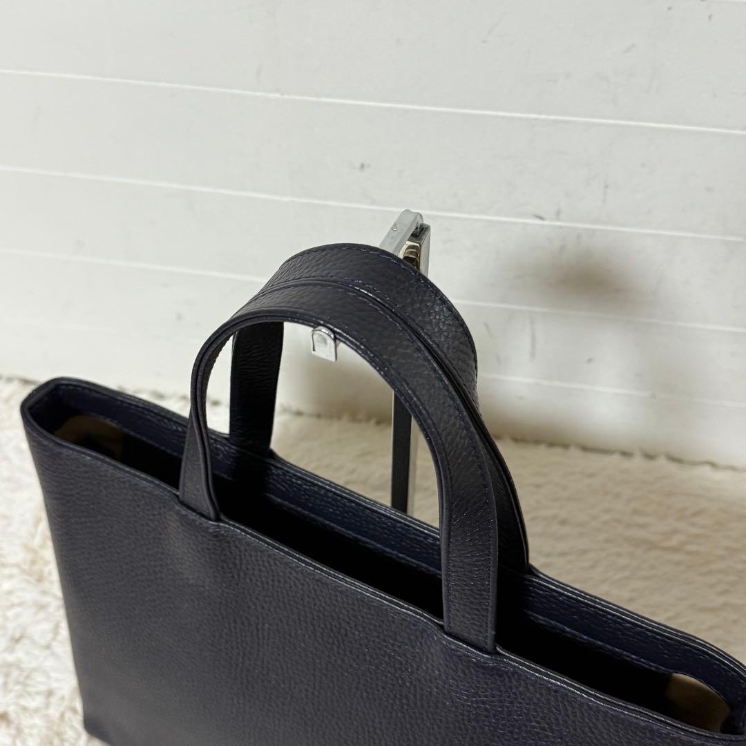 ⭐️新品未使用⭐️　ハッシュタグ　トートバッグ　レザーバッグ　ネイビー　ユニセックス