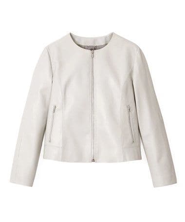 24AW新色／新品タグ付／ANAYI ラムレザー ファスナー ジャケット 36