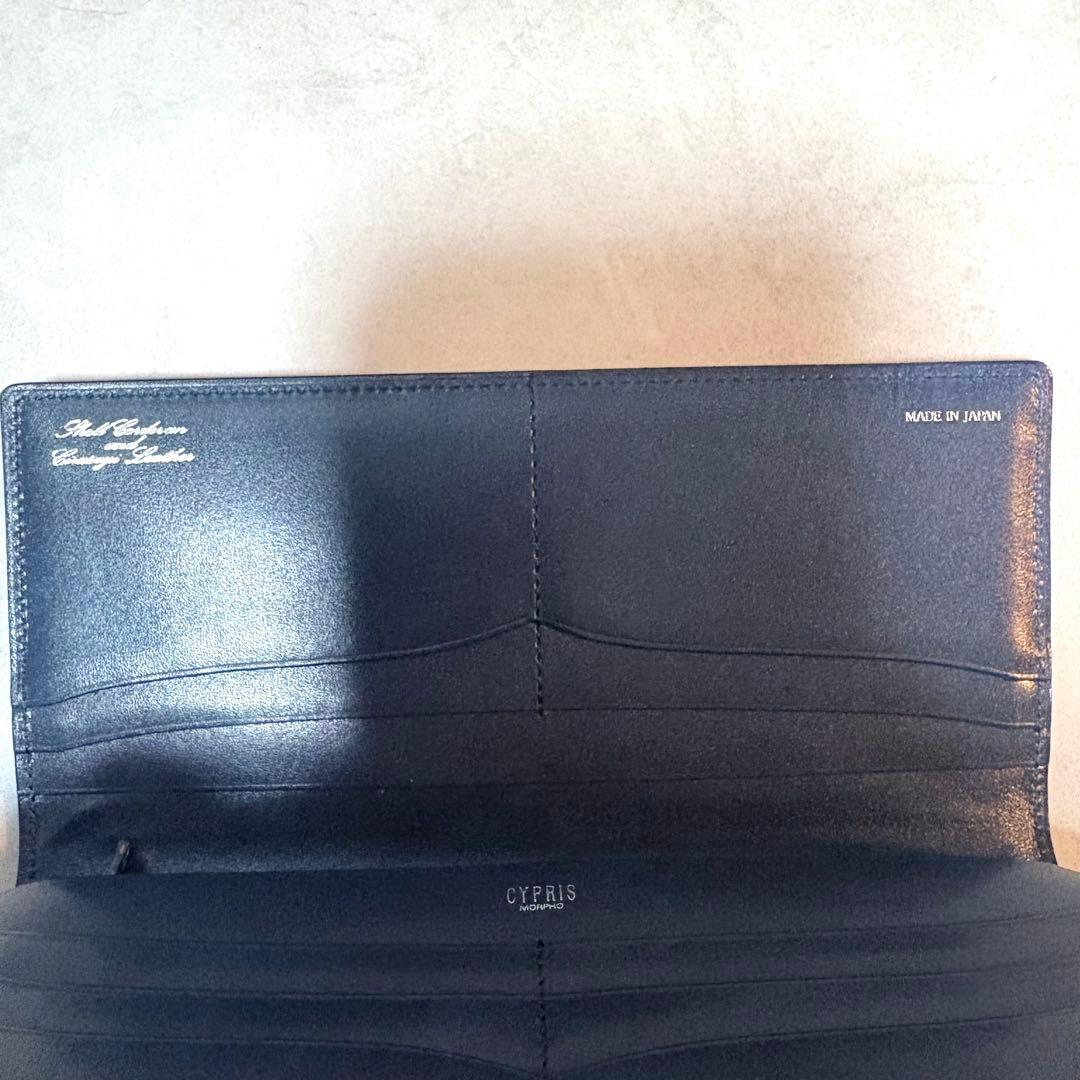 未使用✨ CYPRIS ファスナー付ササマチ長財布コードバン＆シラサギレザー