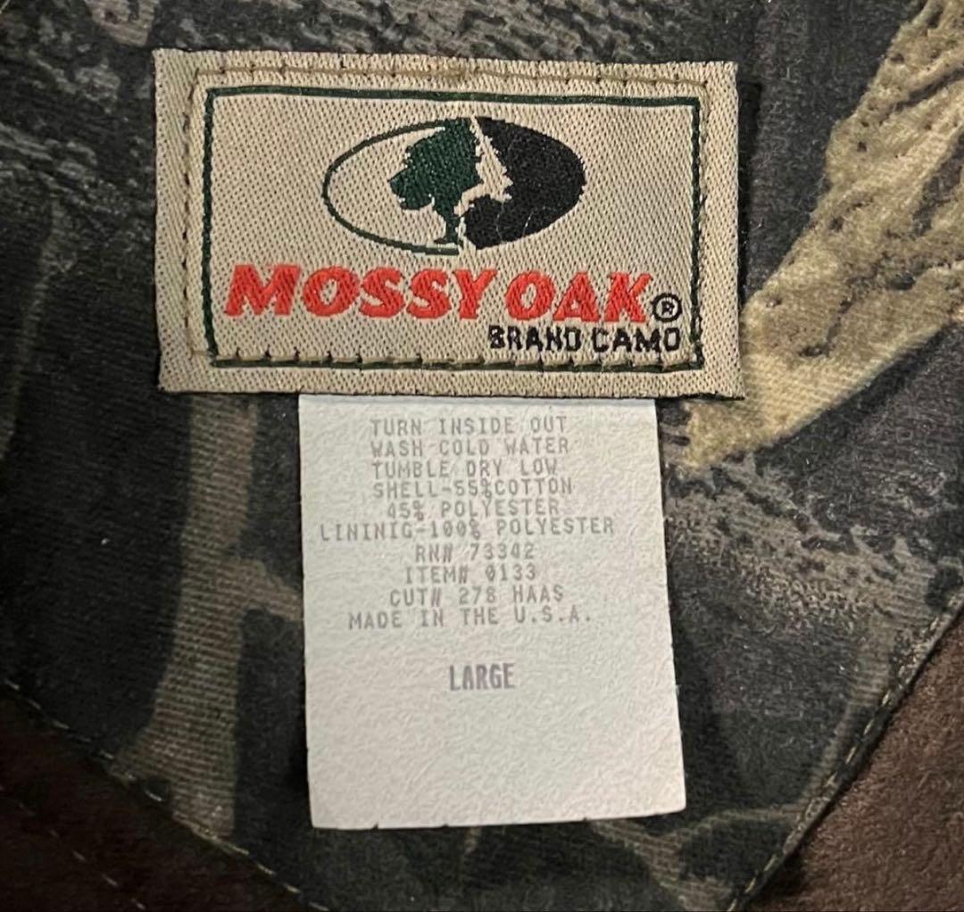 USA製MOSSY OAK迷彩中綿カモフラリアルツリーウォームアップジャケット