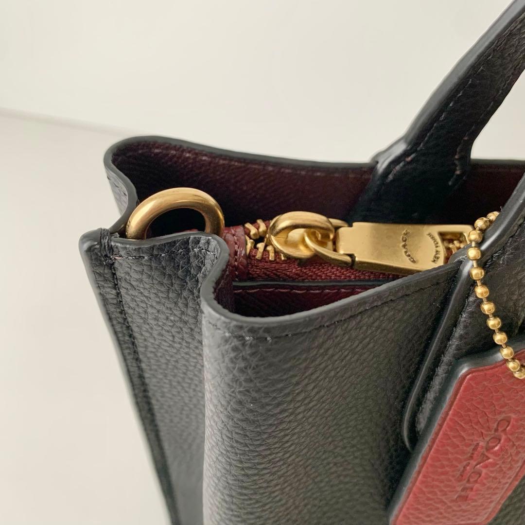 【COACH】コーチ　ウィロウ　トート　24 ブラック　黒　新品　トートバッグ